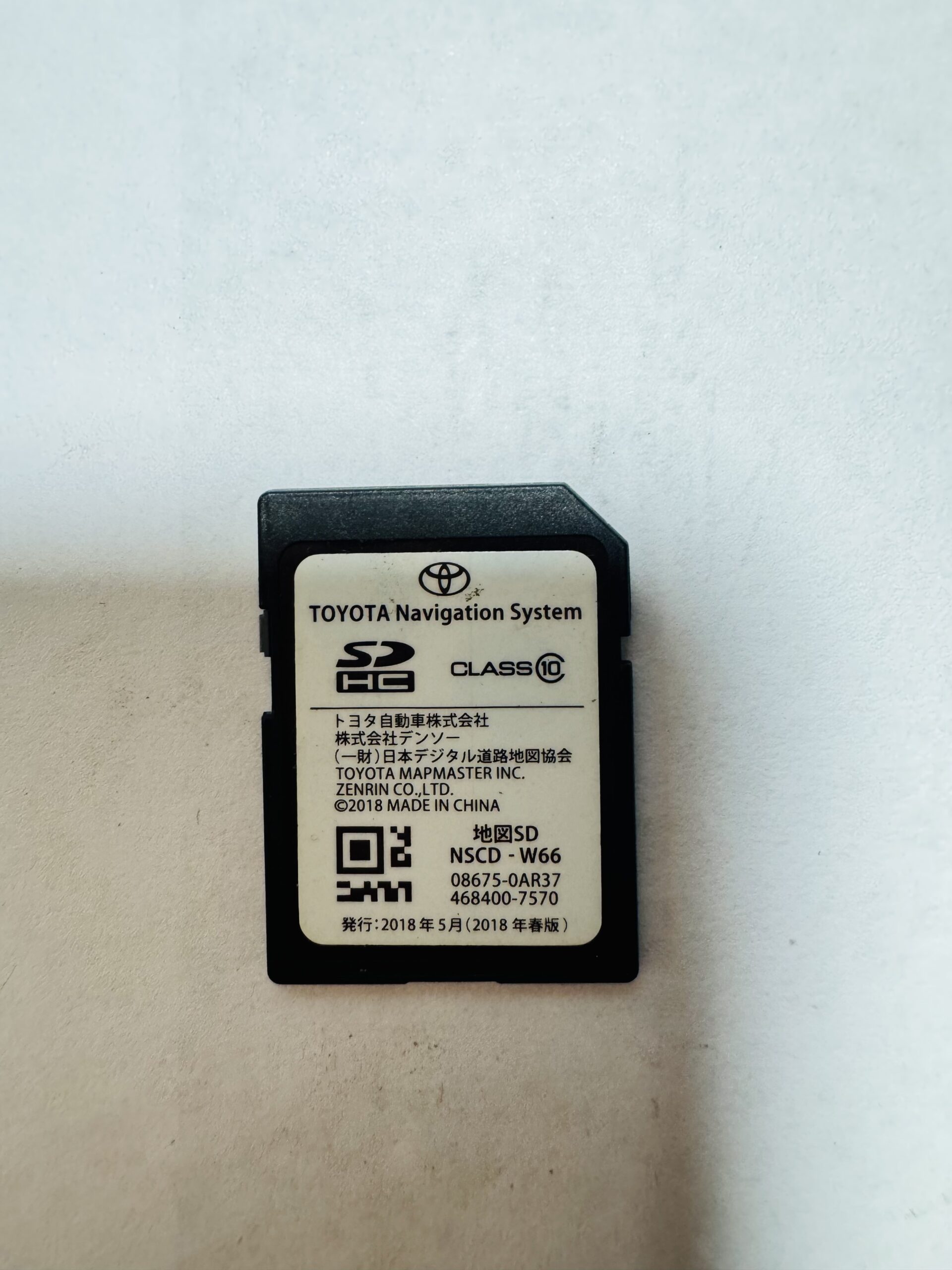 Toyota NSCD-W66 Map SD Card